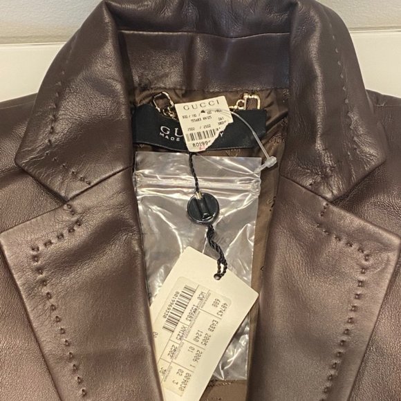 GUCCI LEATHER BLAZER - Picture 3 of 12
